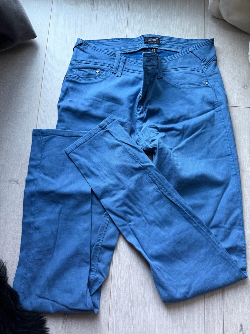 Armani Jeans Slim women Royal Blue Stretch Jeans